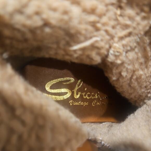 SBICCA Vintage Collection WEDGE Tassel Suede Leather Ankle Bootie Boots sz 7.5 - Picture 8 of 11